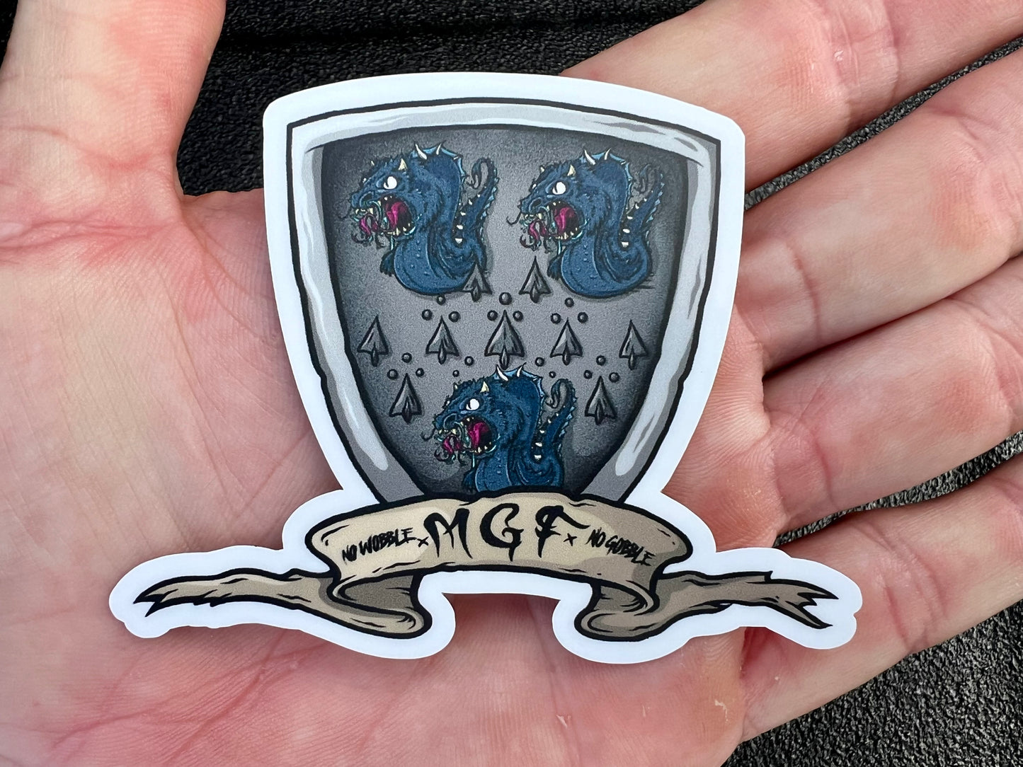 No Wobble No Gobble Sticker