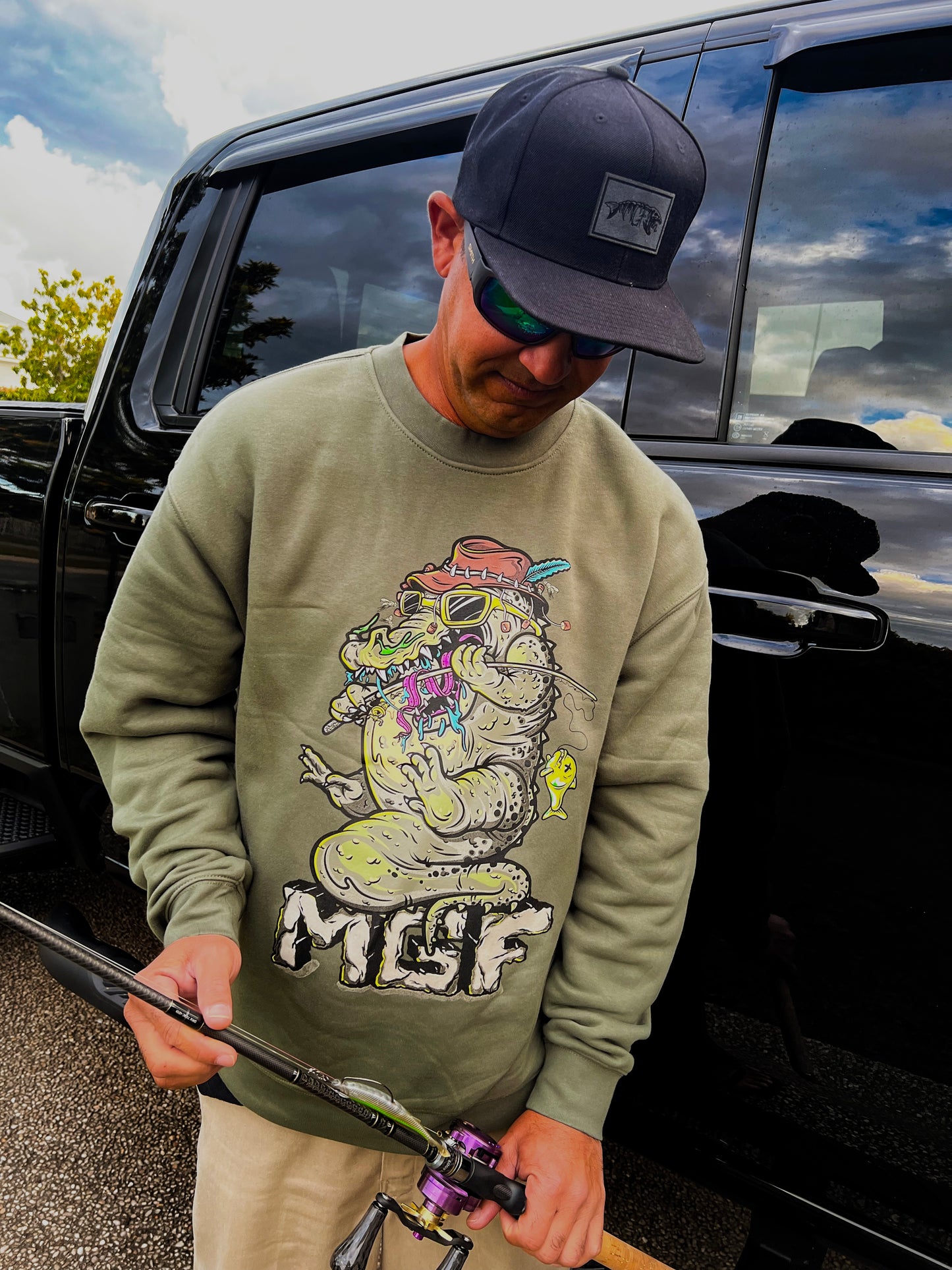 MGF Croc Bait Jumper - Combat Green