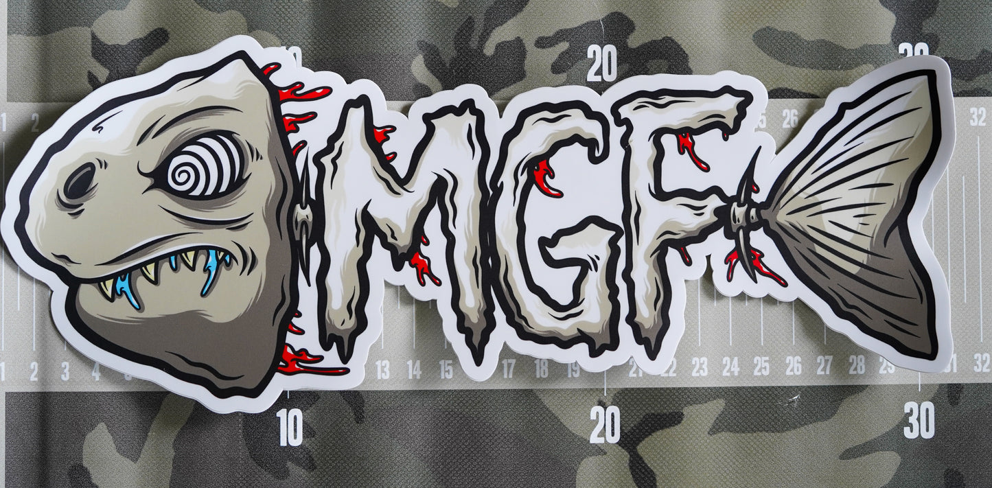 MGF Dizzee Fish Sticker