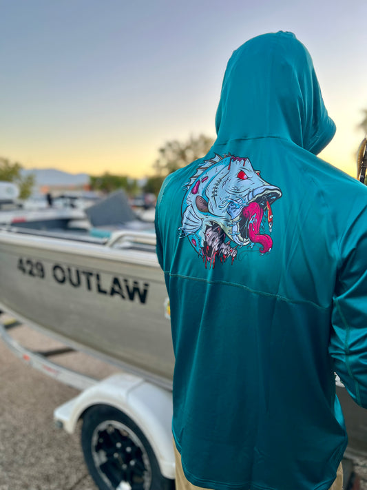 Tusky Teal Hooded Jersey