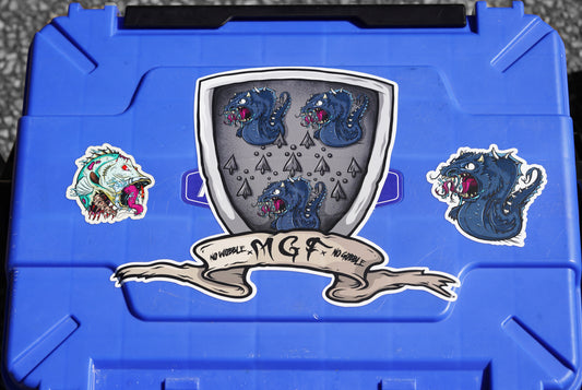 No Wobble, No Gobble Crest - Big Decal