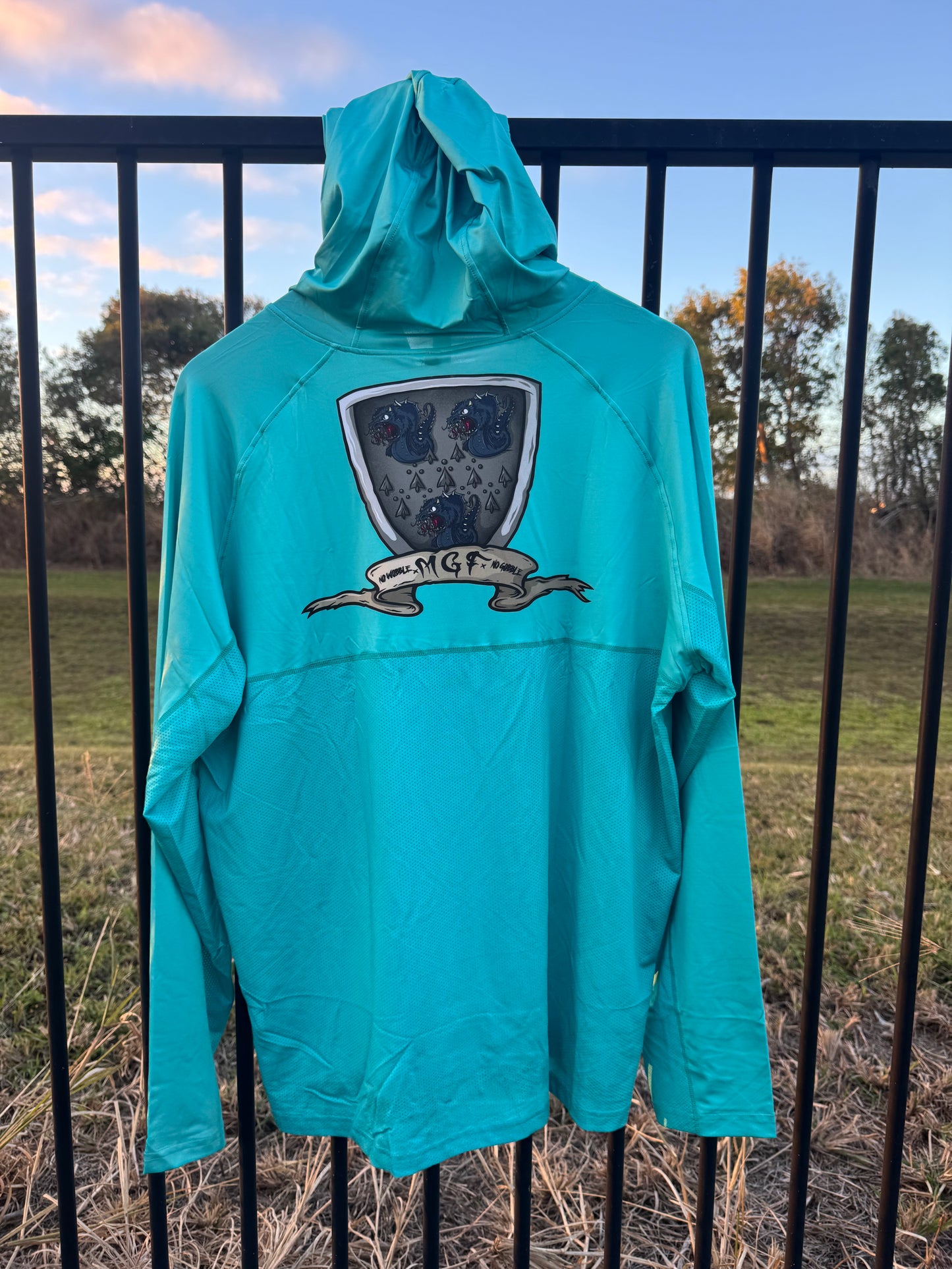 Kids MGF Inshore Glassout Hooded Fishing Shirt