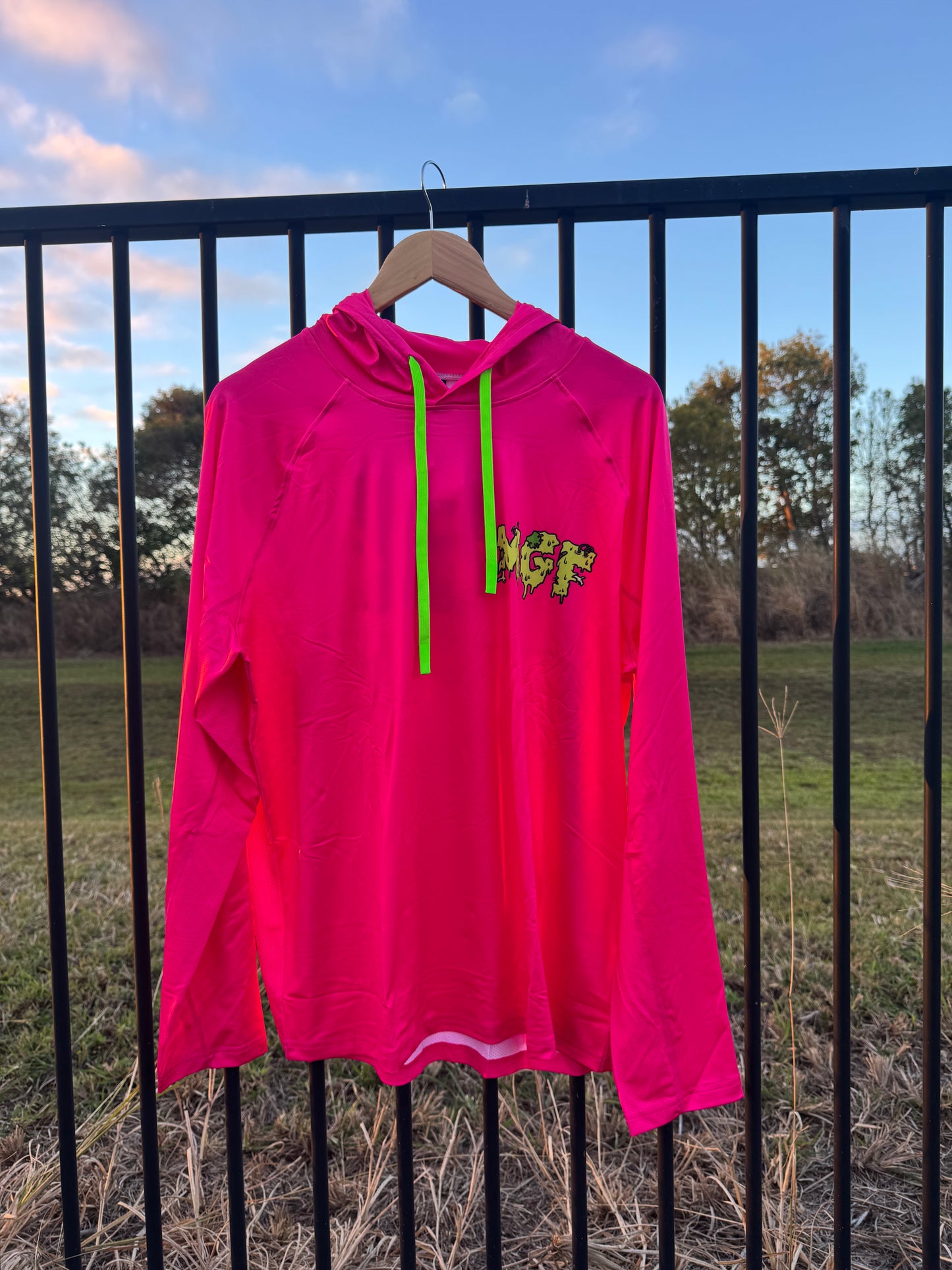 Kids MGF Nuked Chook Hooded Fishing Shirt