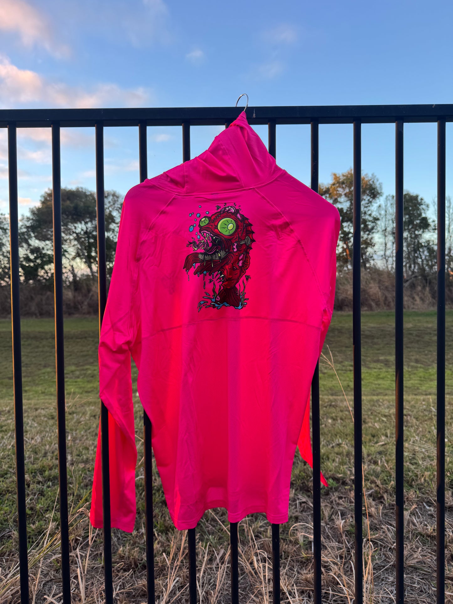 Kids MGF Nuked Chook Hooded Fishing Shirt