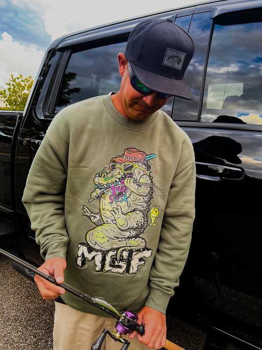 MGF Croc Bait Jumper - Combat Green