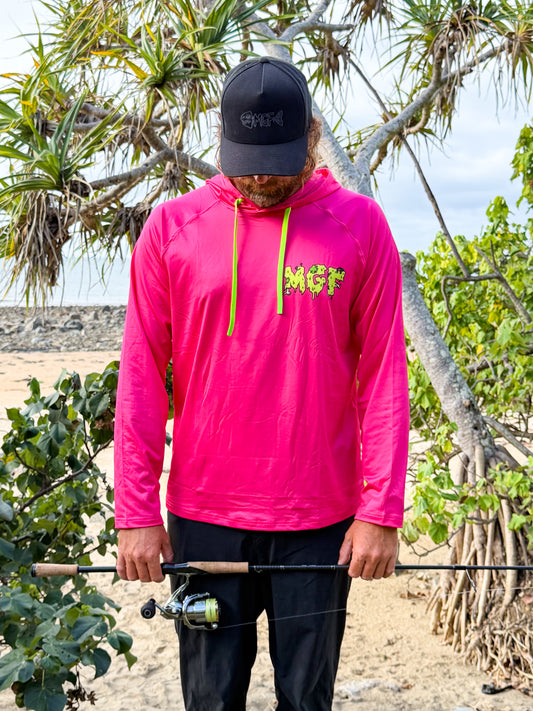 MGF Nuked Chook Hooded Fishing Shirt